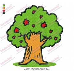 Fruitful Tree Embroidery Design 04
